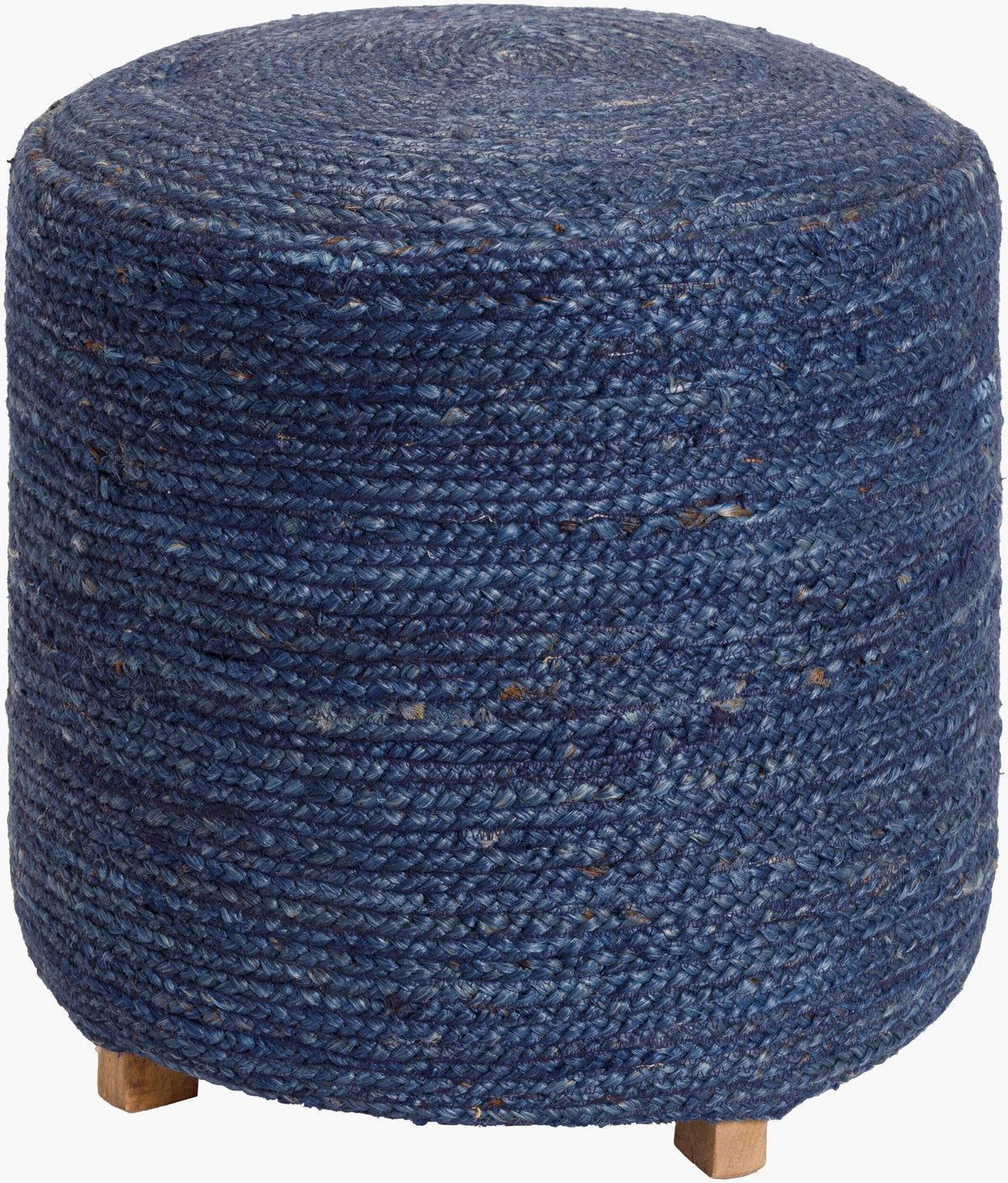 Tropics Ottoman — Brown/Dark Blue