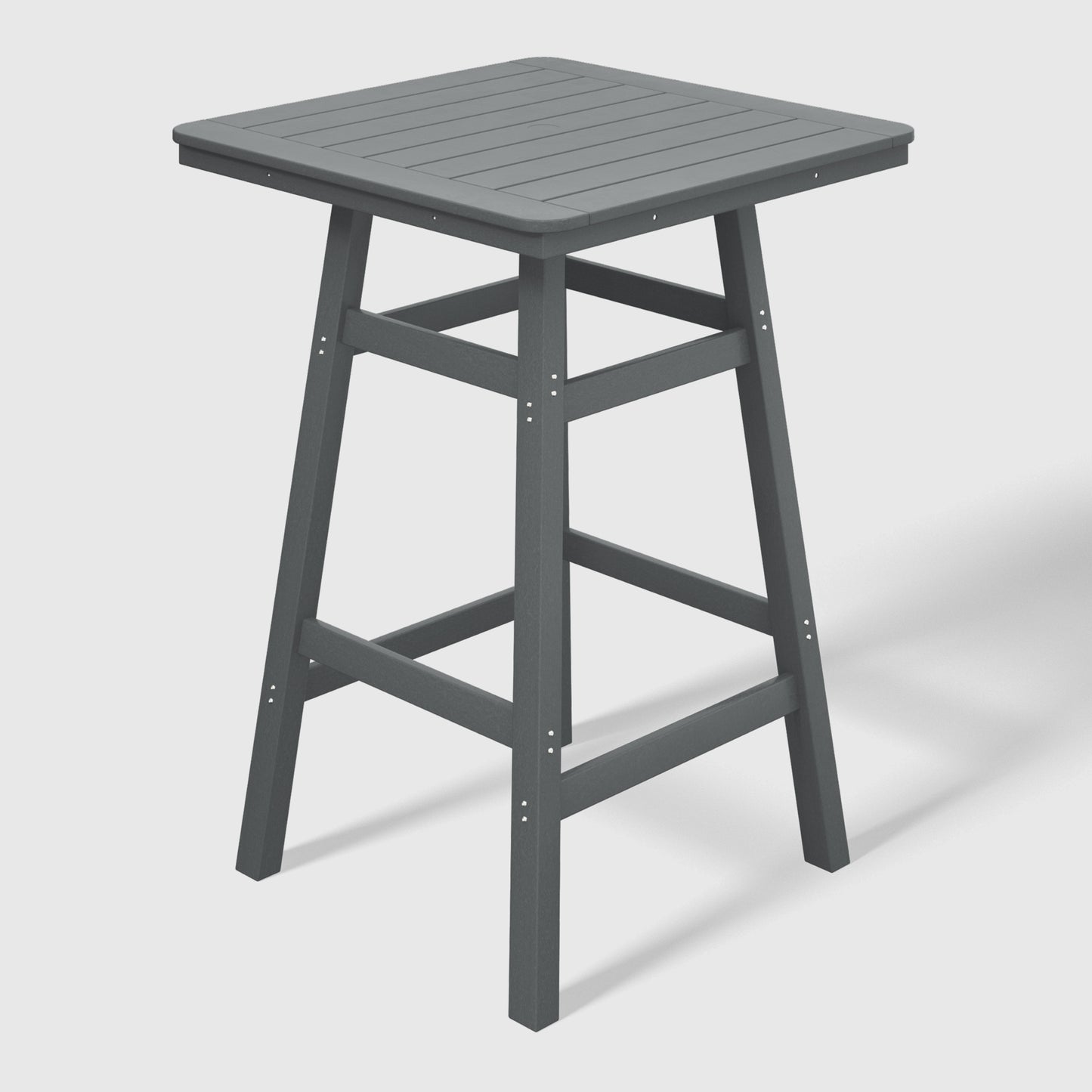Stockholm All-Weather Outdoor 30" Square Bar Table (42" Height) Gray Seahawk Designs Patio Bar Tables