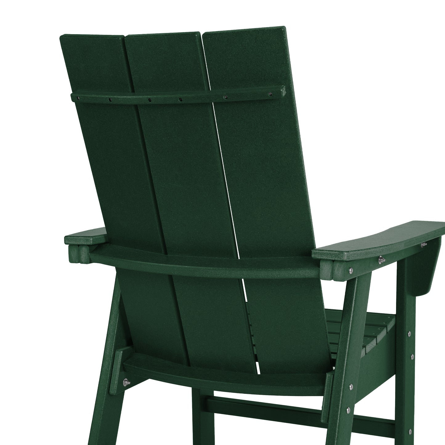 Malibu Modern All-Weather Outdoor Contoured Adirondack Dining Chair Seahawk Designs Patio Dining Chairs