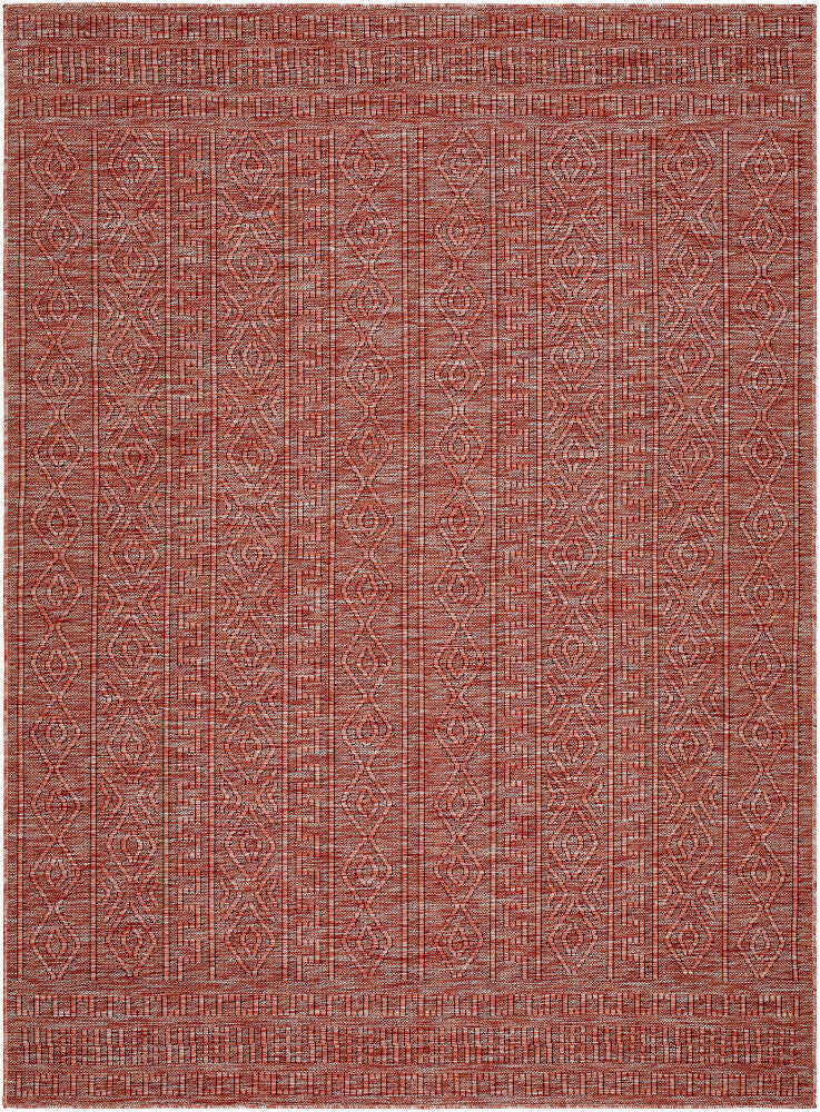 Terrace Machine Woven Rug — Burgandy/Red