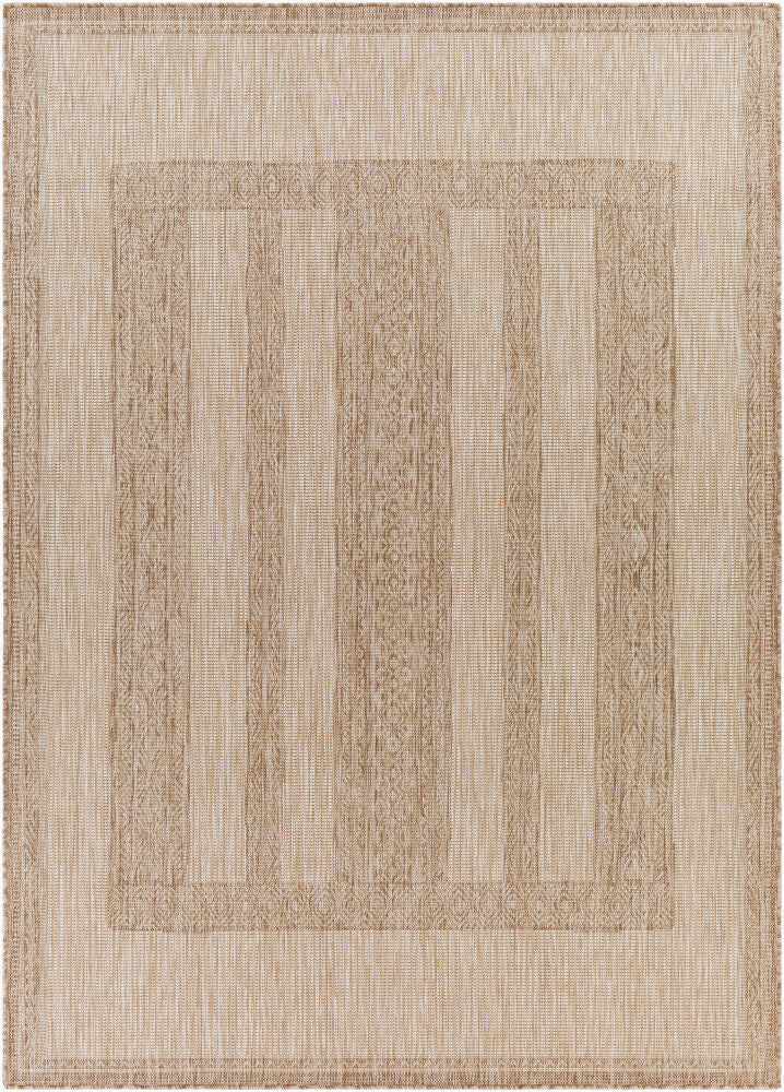 Tuareg Machine Woven Rug — Cream/Light Beige