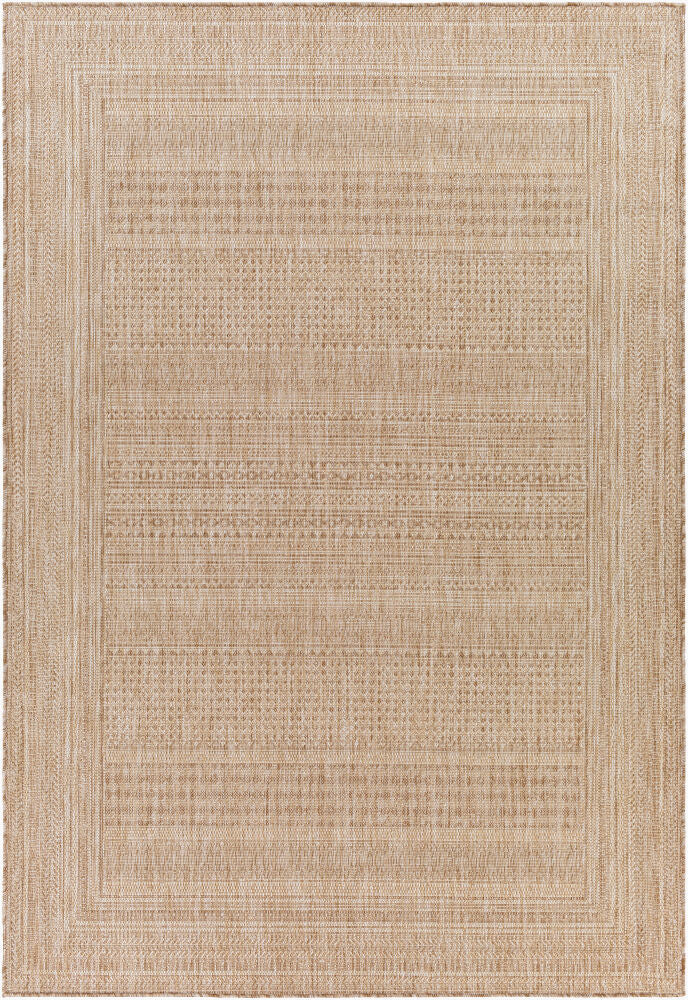 Tuareg Machine Woven Rug — Cream/Light Beige
