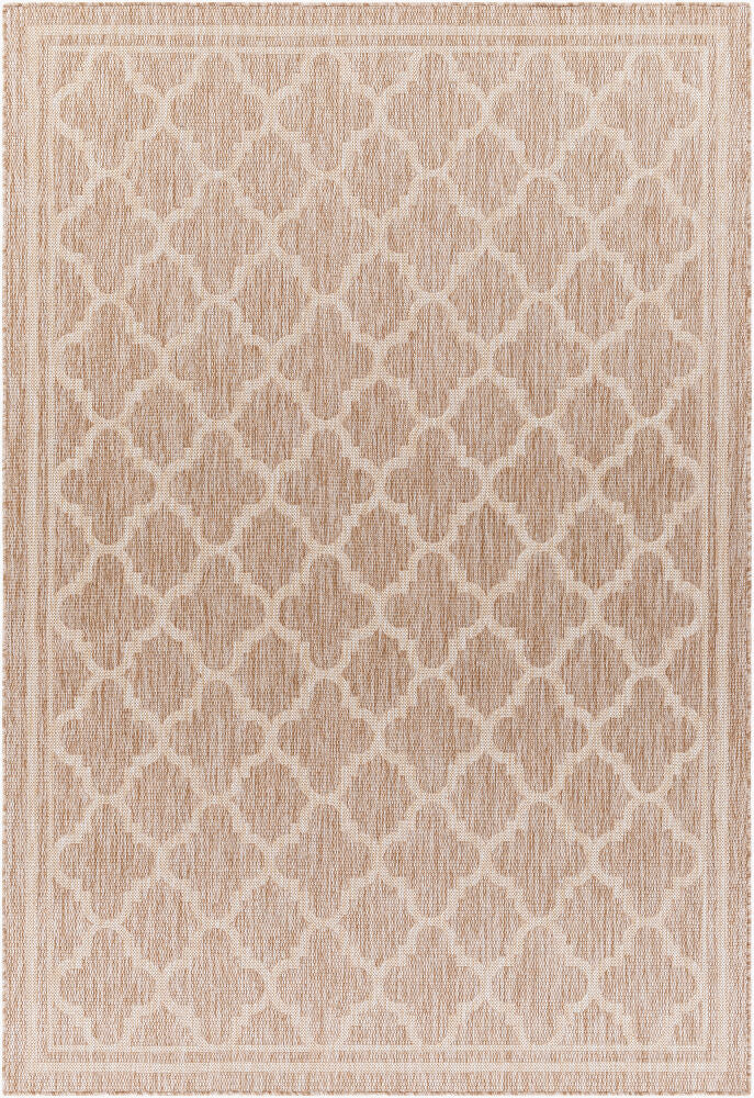 Tuareg Machine Woven Rug — Cream/Light Beige