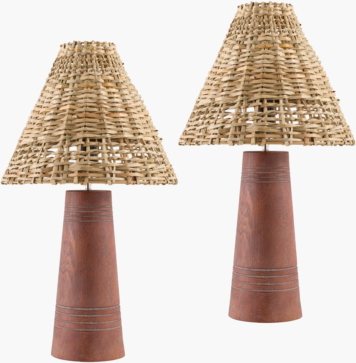 Trout Accent Table Lamp — Dark Brown