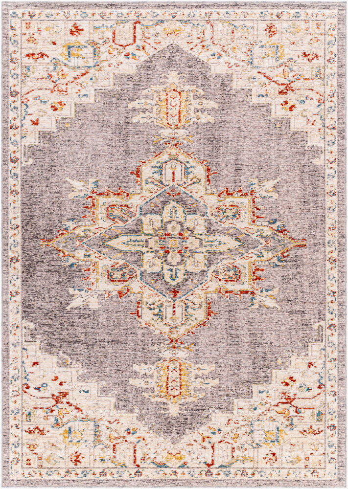 Truva Machine Woven Rug — Blue/Gray