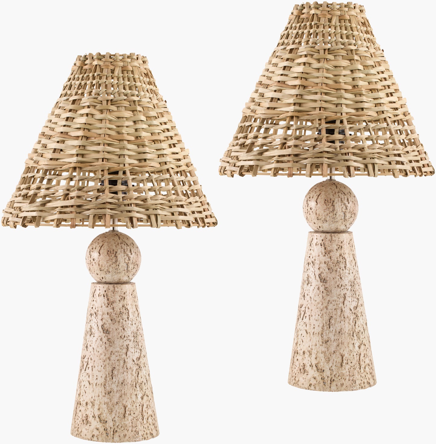 Teslin Accent Table Lamp — Light Gray