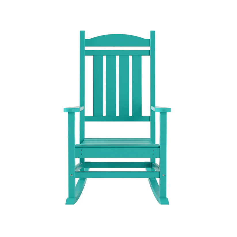 Tuscany All-Weather Outdoor Classic Porch Rocking Chair Turquise Seahawk Designs Patio Rocking Chairs