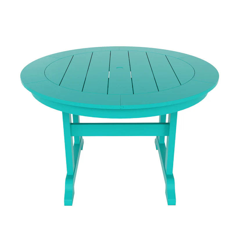 Tuscany All-Weather Outdoor Round Dining Table (47" Top) Turquoise Seahawk Designs Patio Dining Tables