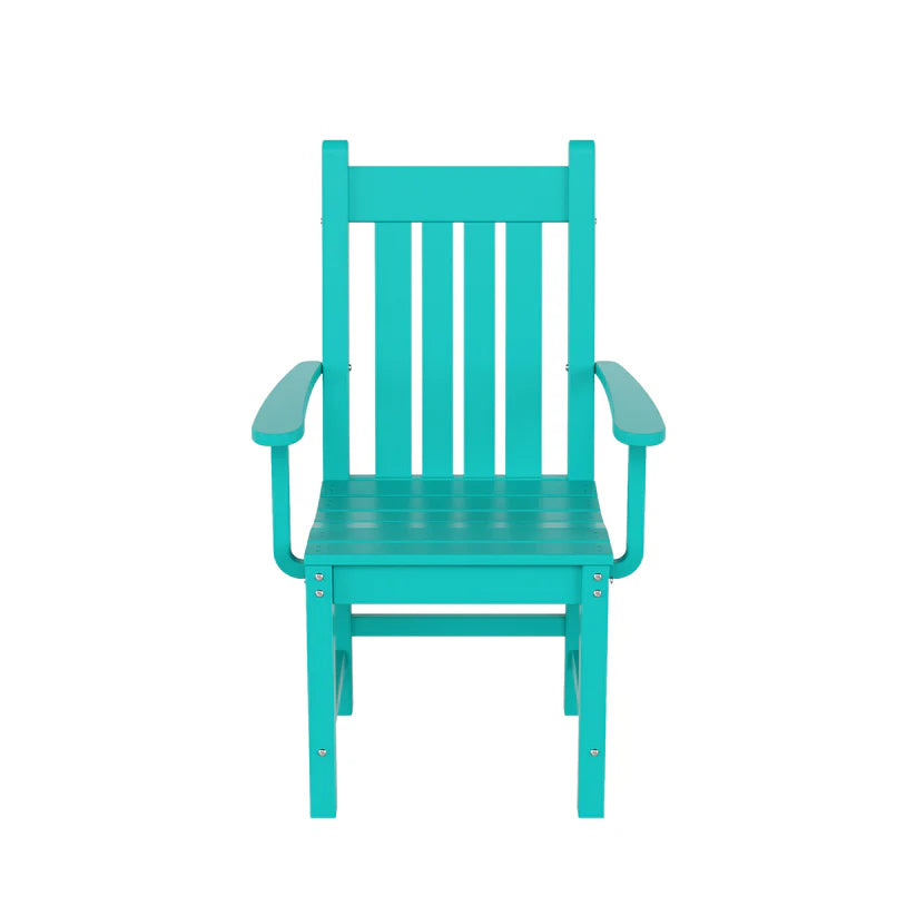 Tuscany All-Weather Outdoor Patio Dining Arm Chair Turquoise Seahawk Designs Patio Dining Chairs