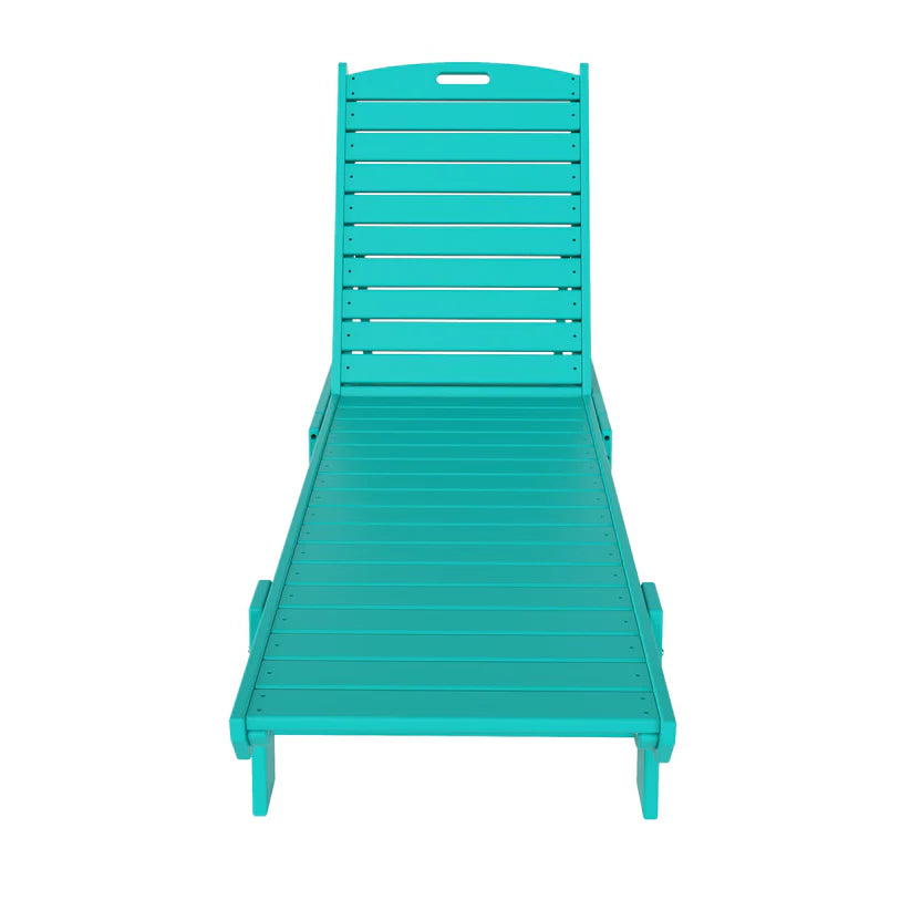 Santa Monica All-Weather Outdoor Reclining Sun Lounger Turquoise Seahawk Designs Patio Chaise Lounges