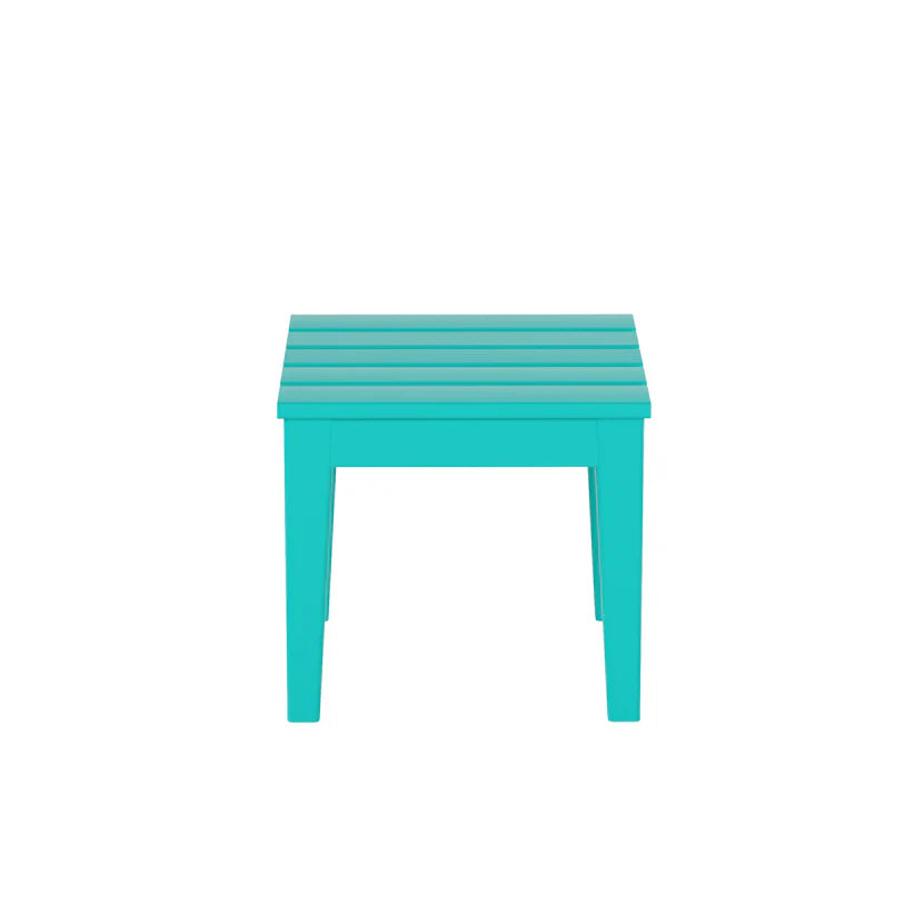 Tuscany All-Weather Outdoor Square Side Table (17" Height) Turquoise Seahawk Designs Patio Side Tables