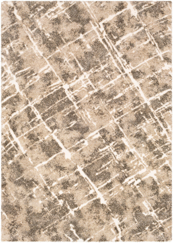 Tuscany Machine Woven Rug — Dark Brown/Light Beige