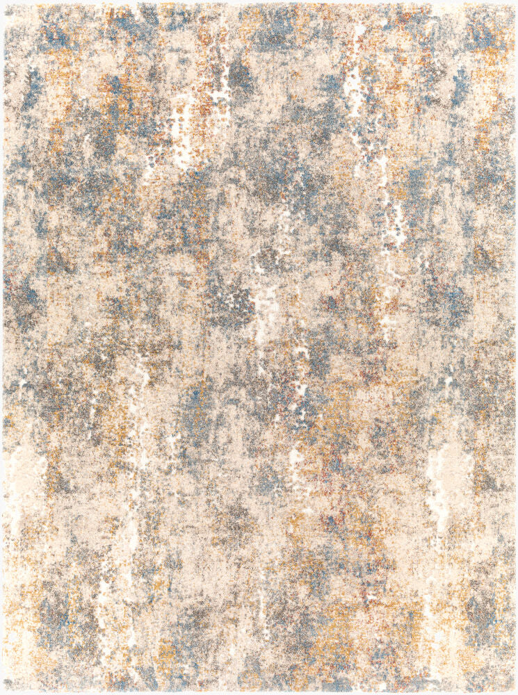 Tuscany Machine Woven Rug — Aqua/Bright Yellow