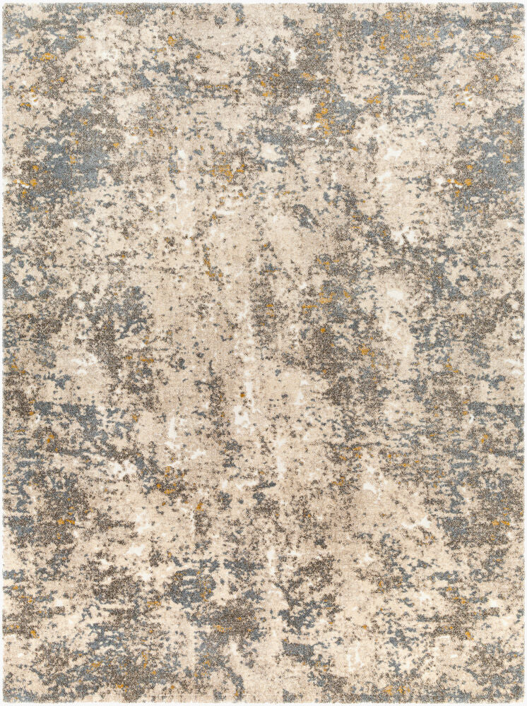Tuscany Machine Woven Rug — Aqua/Bright Yellow
