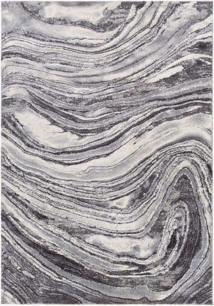 Tuscany Machine Woven Rug — Charcoal/Gray