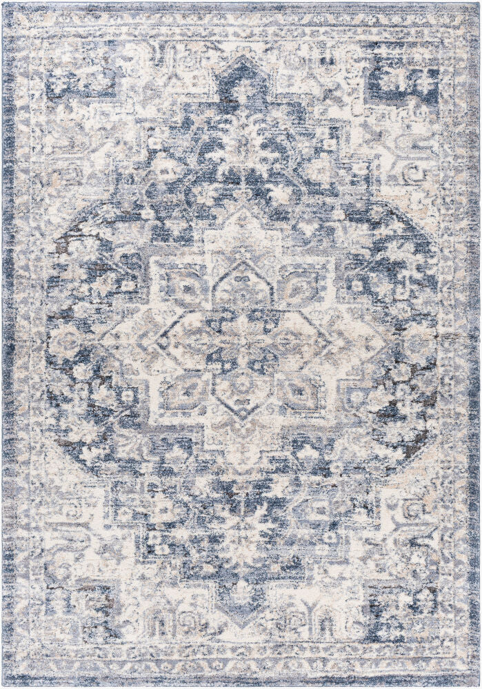 Tuscany Machine Woven Rug — Charcoal/Cream