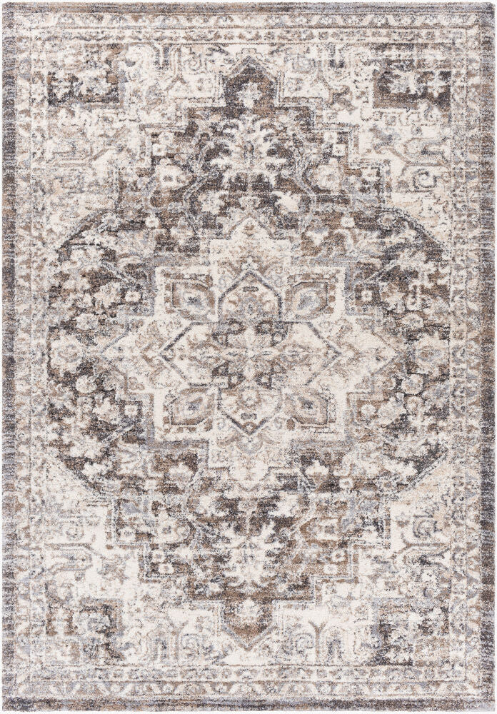 Tuscany Machine Woven Rug — Brown/Charcoal