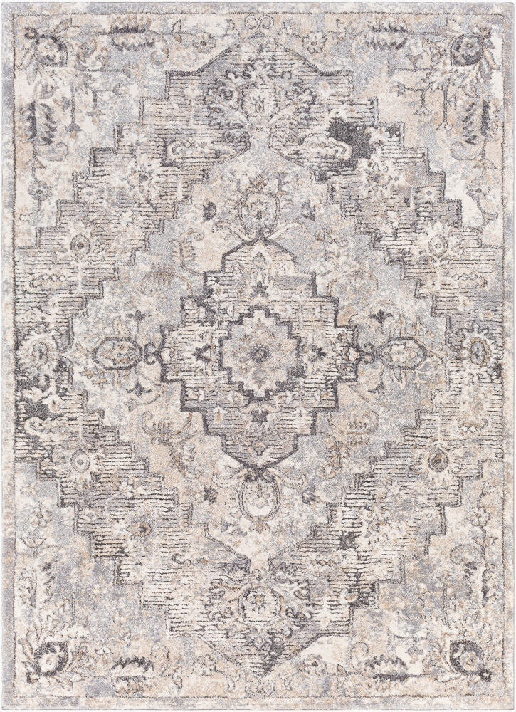Tuscany Machine Woven Rug — Cream/Gray