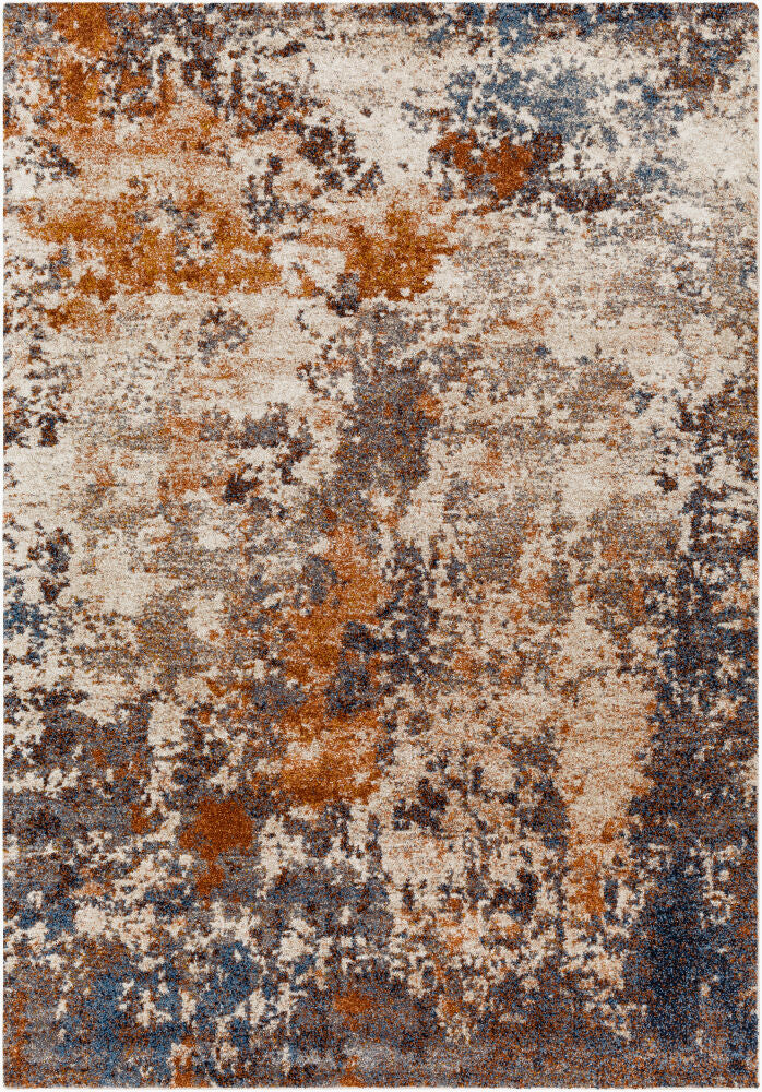 Tuscany Machine Woven Rug — Blue/Brown
