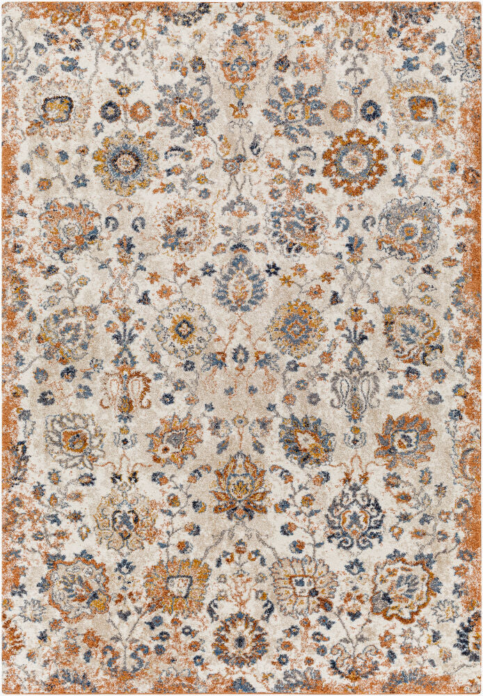 Tuscany Machine Woven Rug — Blue/Bright Yellow