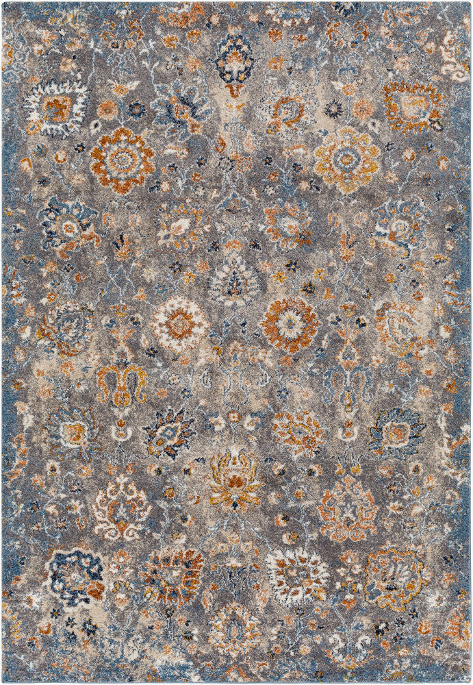 Tuscany Machine Woven Rug — Blue/Bright Yellow