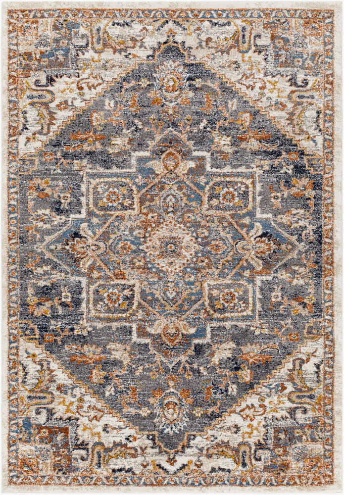 Tuscany Machine Woven Rug — Blue/Brown