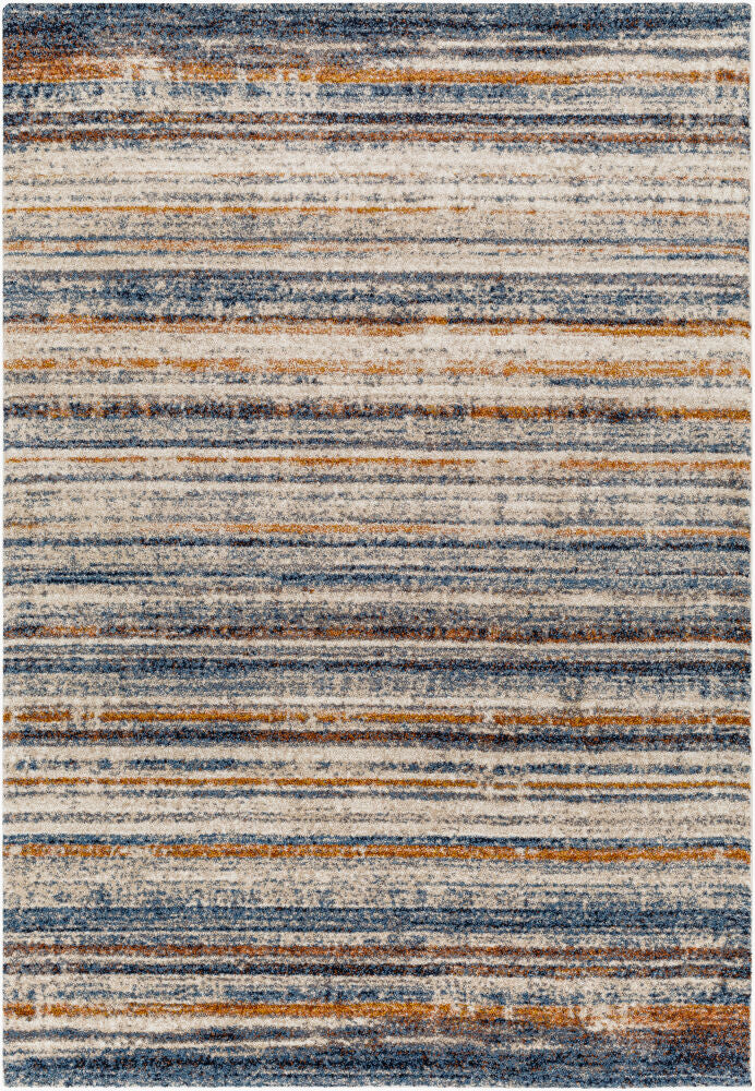 Tuscany Machine Woven Rug — Blue/Bright Yellow