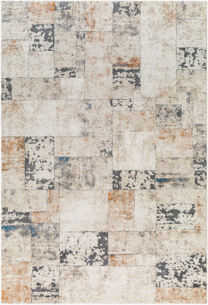 Tuscany Machine Woven Rug — Black/Camel