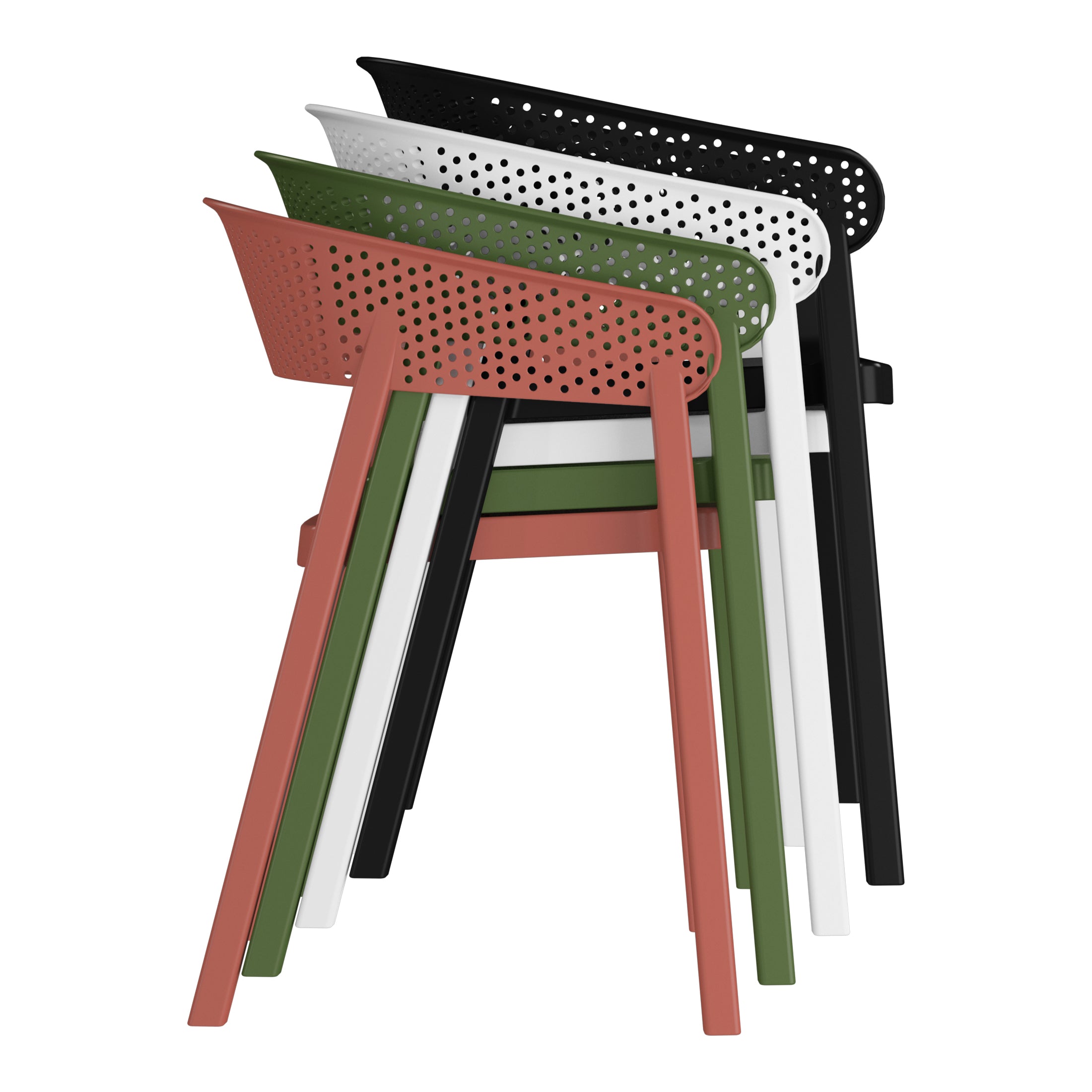 Polyform Stacking Dining Arm Chair (Set of 2) Seahawk Designs Patio Dining Chairs