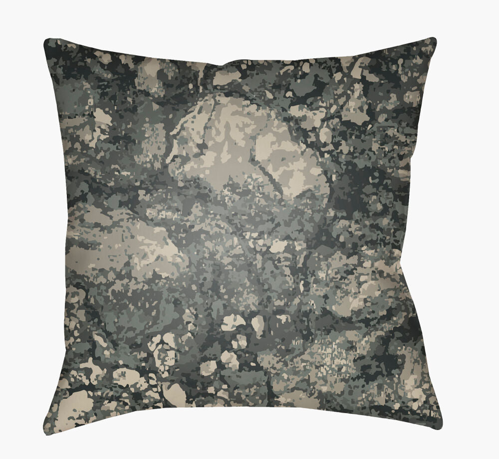 Textures Accent Pillow — Dark Green/Light Sage