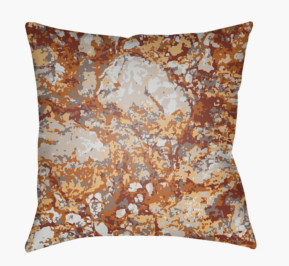 Textures Accent Pillow — Pale Blue/Red
