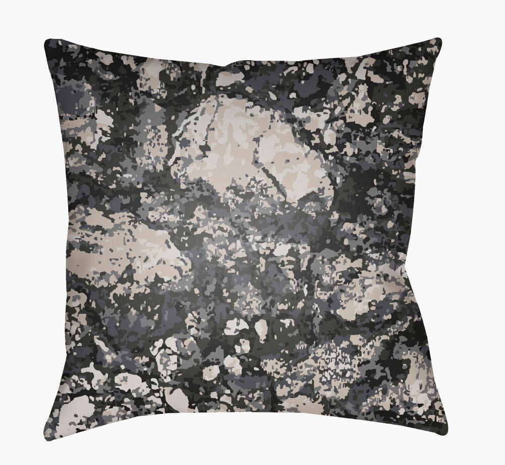 Textures Accent Pillow — Black/Blue