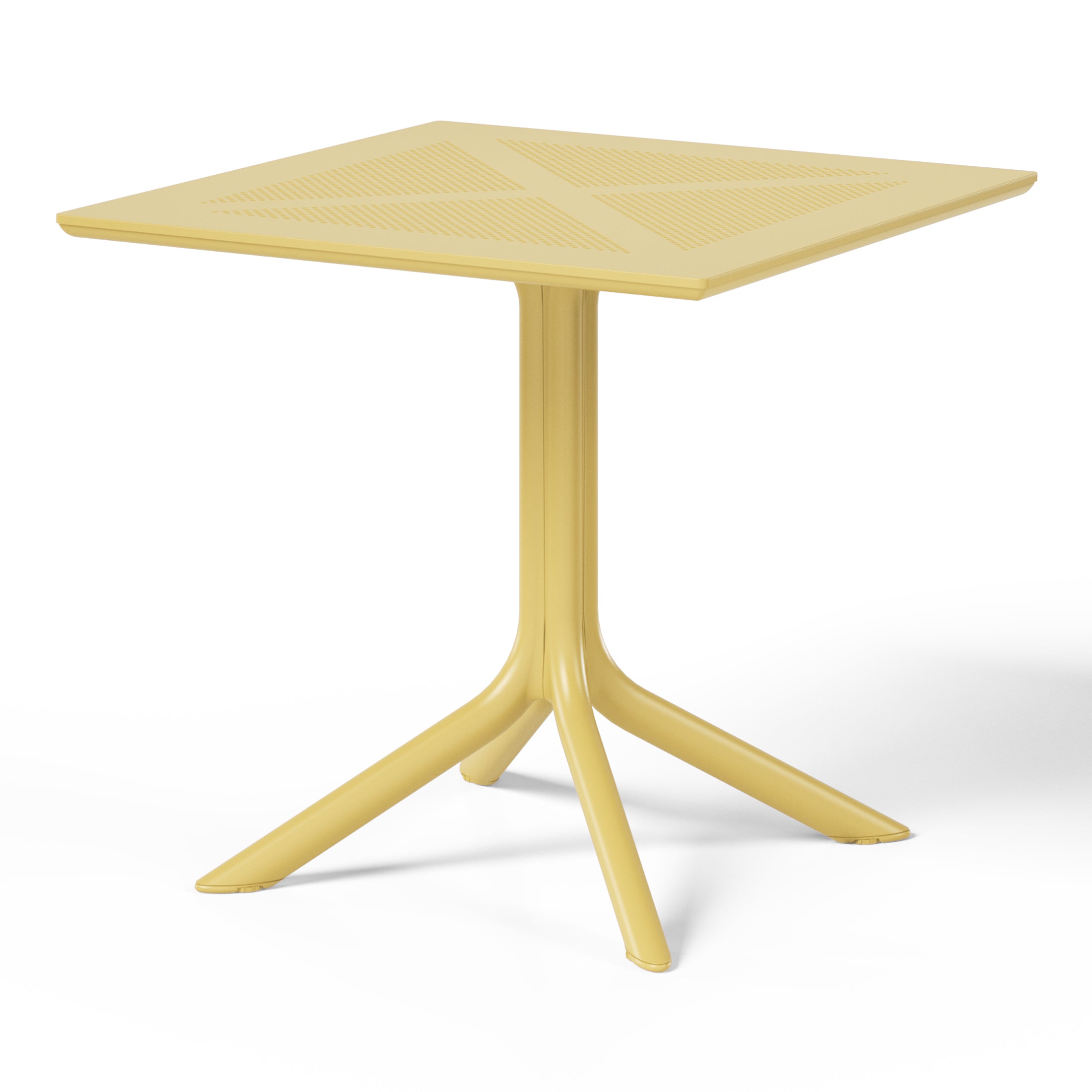 Polyform 31.5" Square Dining Table Yellow Seahawk Designs Patio Dining Tables