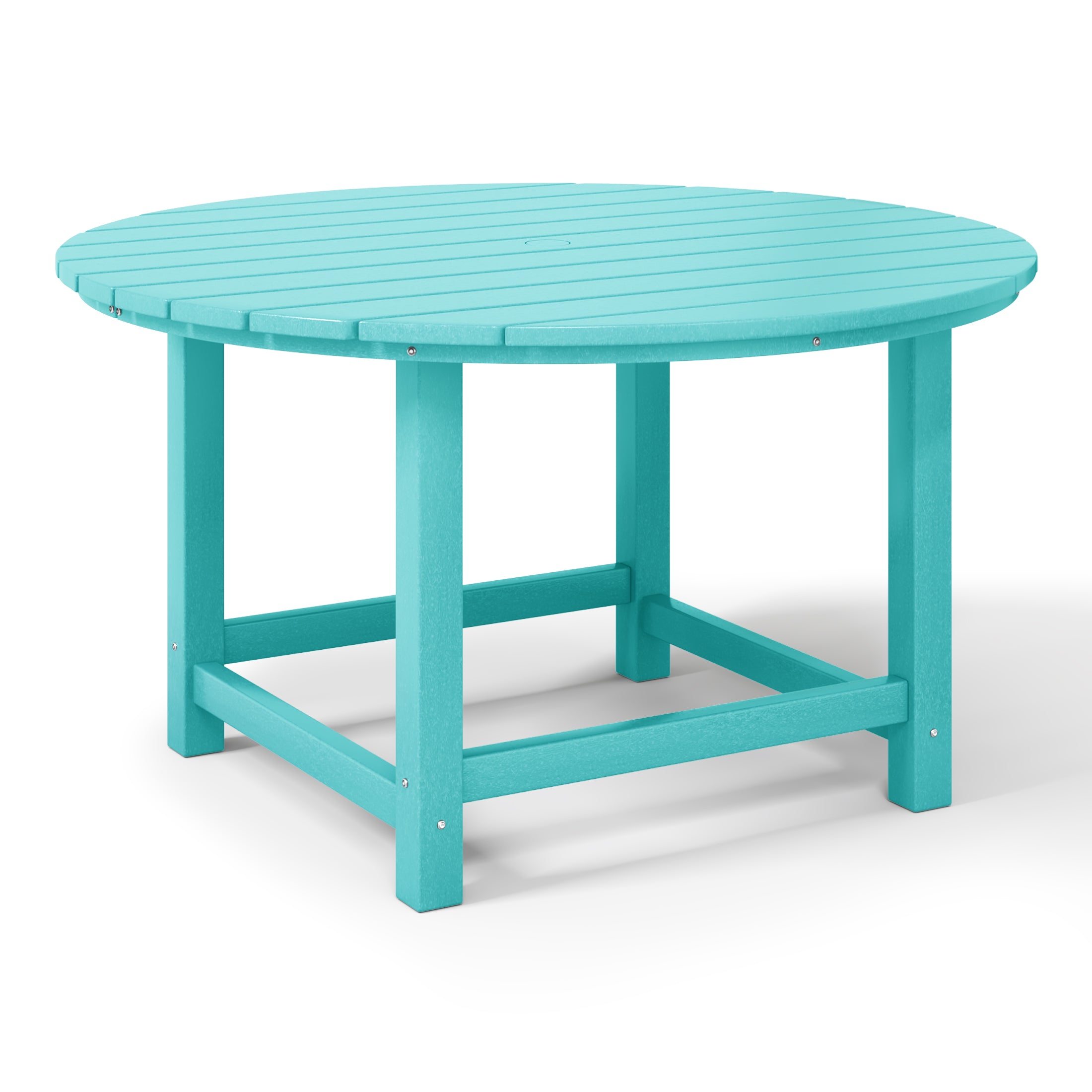 Tiny Terraces Kids' All-Weather Outdoor Round Dining Table (38" Wide) Turquoise Seahawk Designs Kids Patio Dining Tables