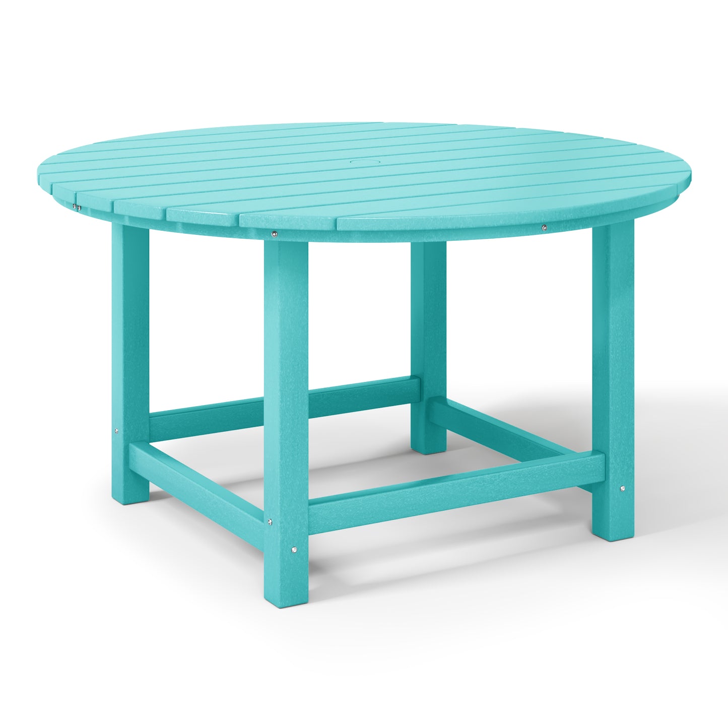 Tiny Terraces Kids' All-Weather Outdoor Round Dining Table (38" Wide) Turquoise Seahawk Designs Kids Patio Dining Tables