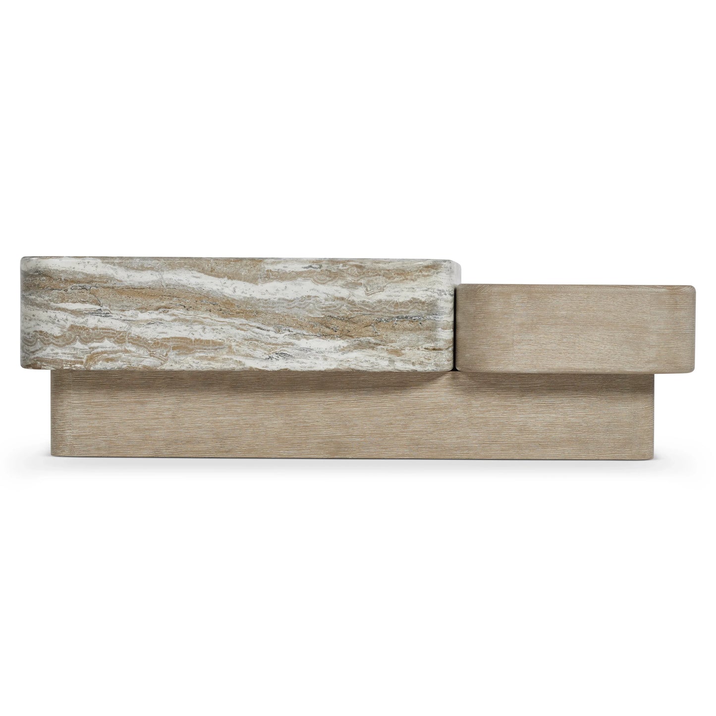 Bernhardt Arcadia Cocktail Table — Faux Stone Meets Cerused Clay Bernhardt Coffee Table