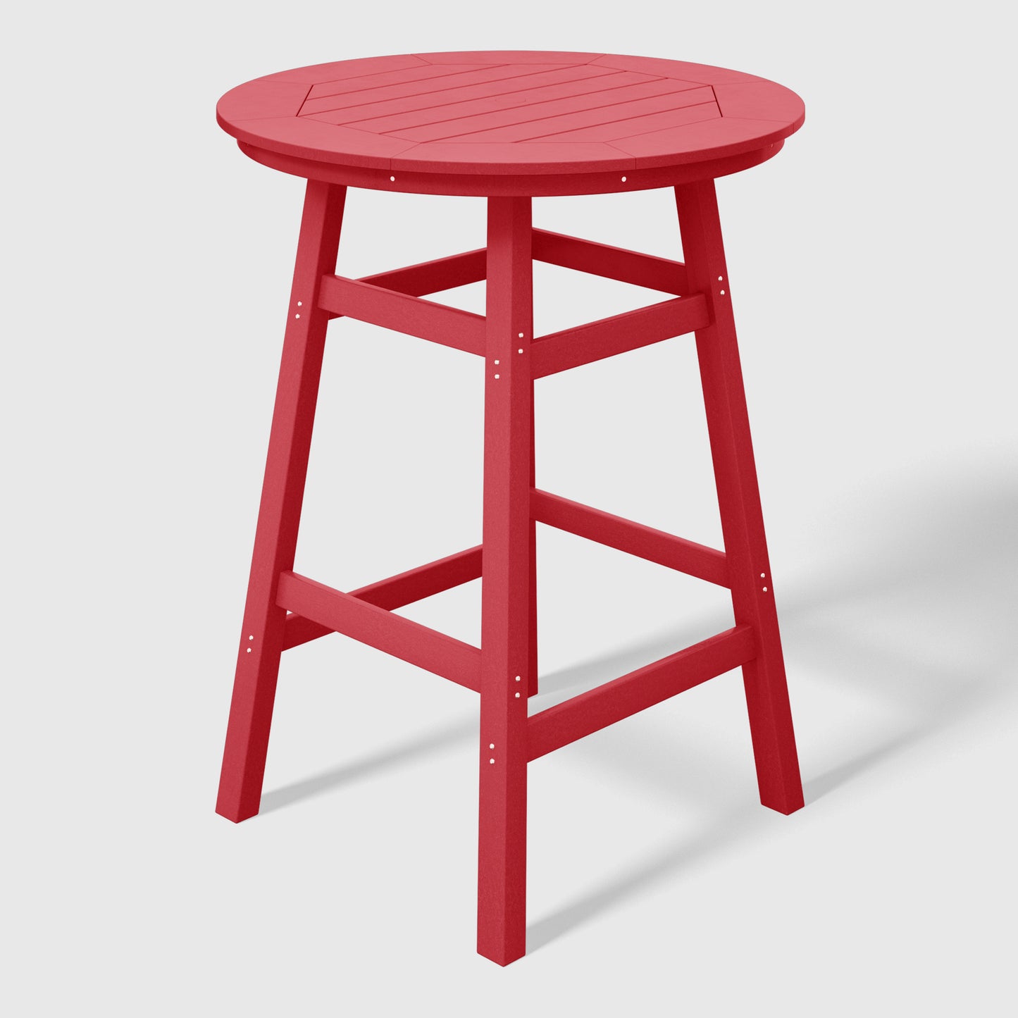 Stockholm All-Weather Outdoor 35" Round Bar Table (42" Height) Red Seahawk Designs Patio Bar Tables