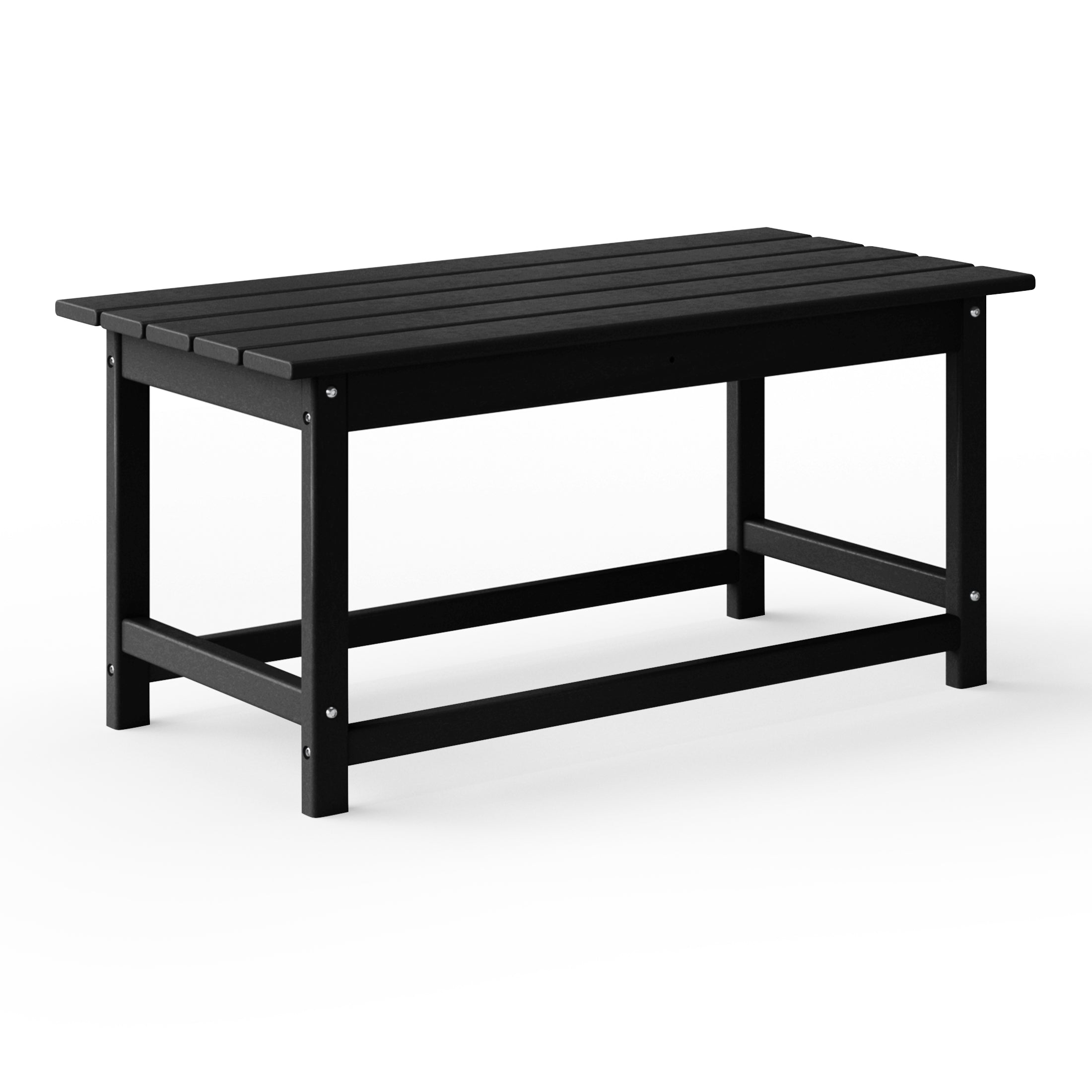 Tuscany All-Weather Outdoor Coffee Table (35" Top) Black Seahawk Designs Patio Coffee Tables