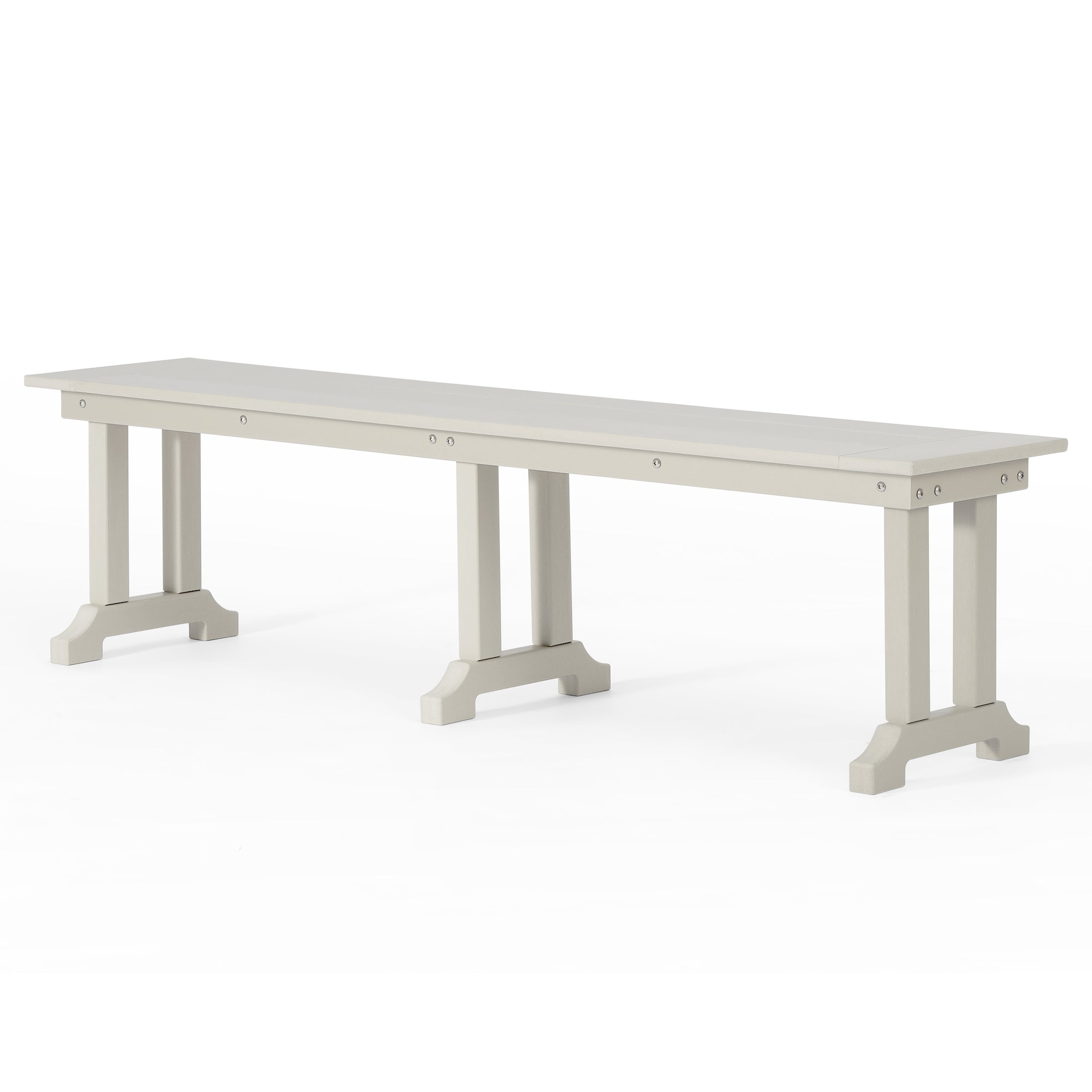 Tuscany All-Weather Outdoor 65" Trestle Dining Bench Seahawk Designs Patio Benches