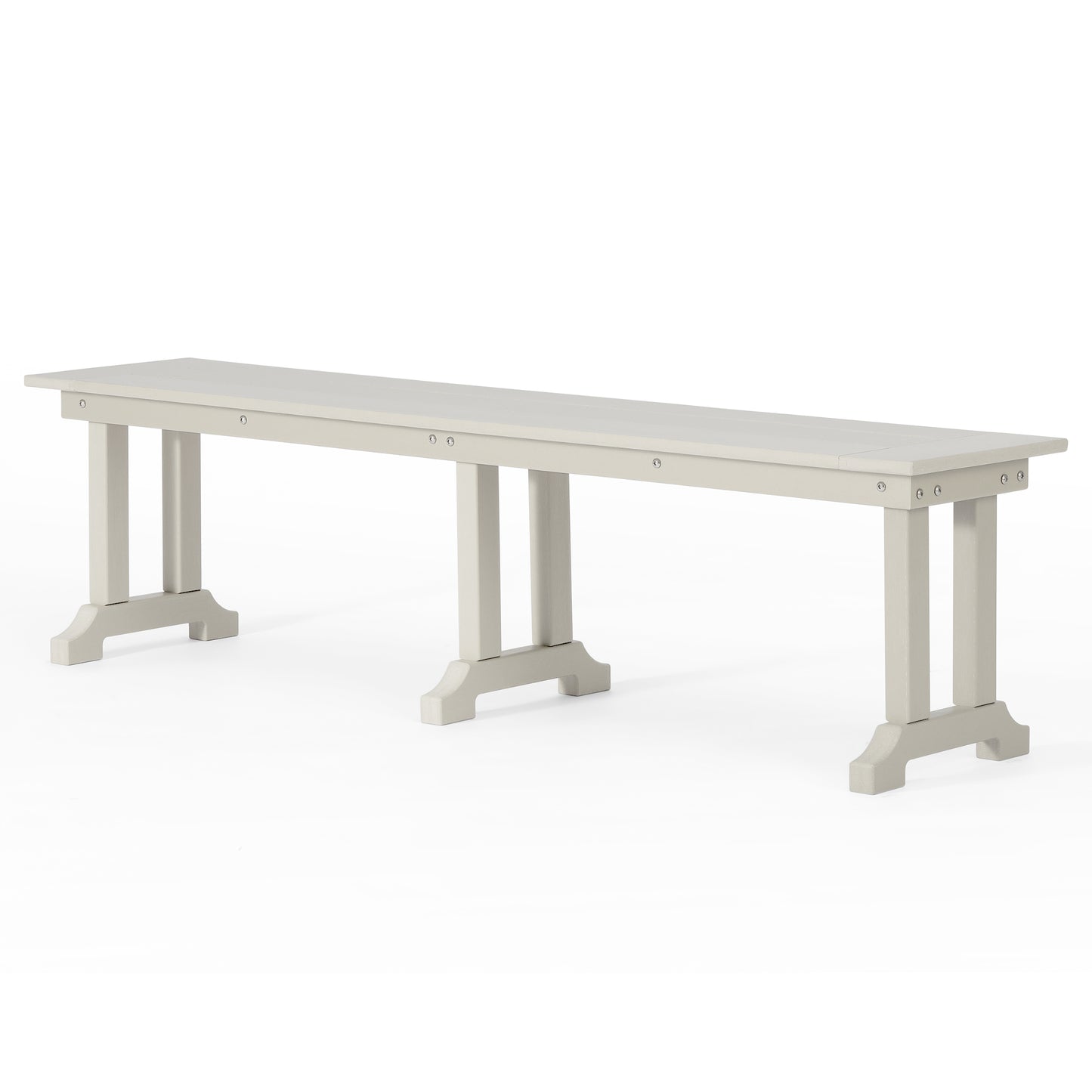 Tuscany All-Weather Outdoor 65" Trestle Dining Bench Seahawk Designs Patio Benches