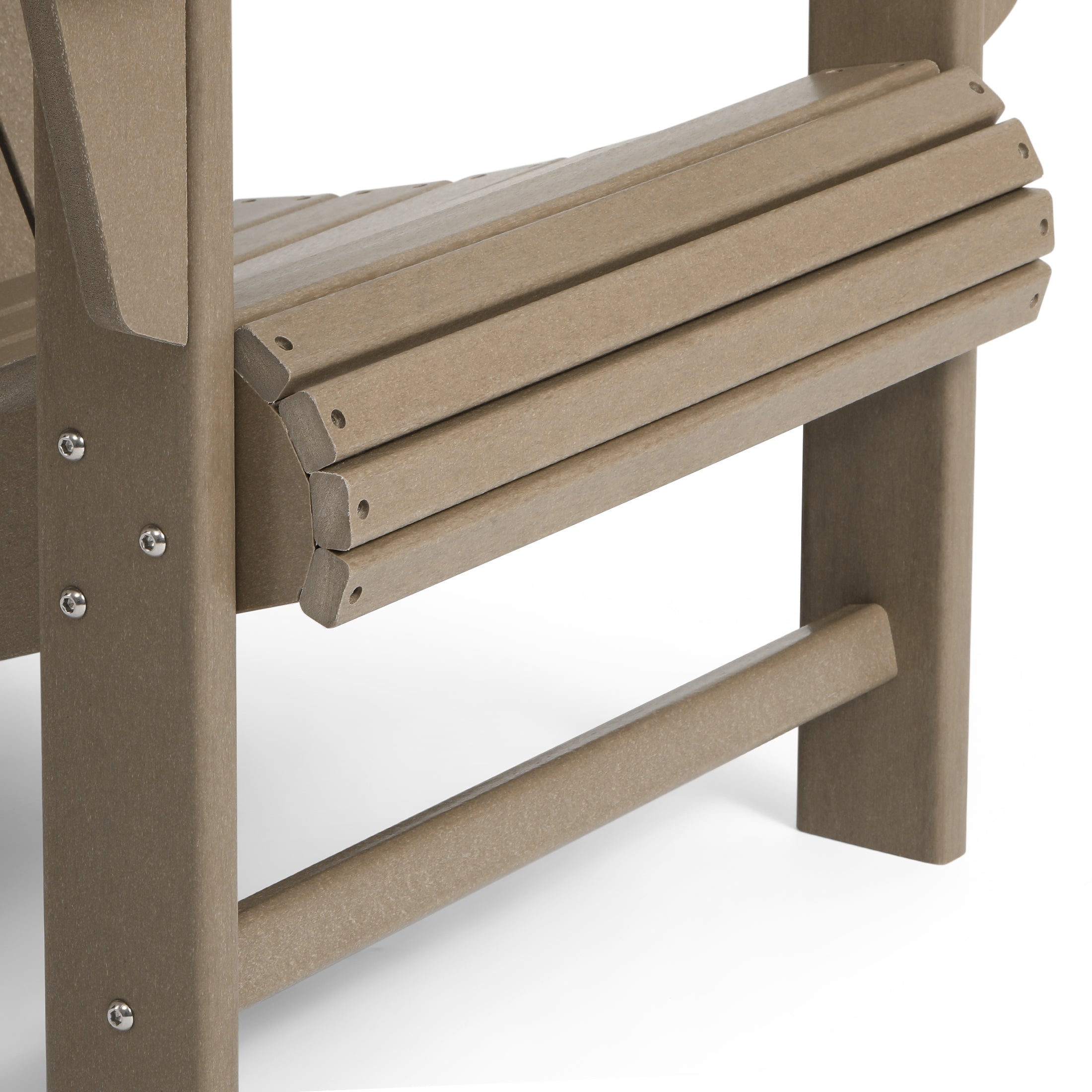 Tahoe All-Weather Outdoor Poly Adirondack Chair with Retractable Cup Holder Seahawk Designs Adirondack Chairs