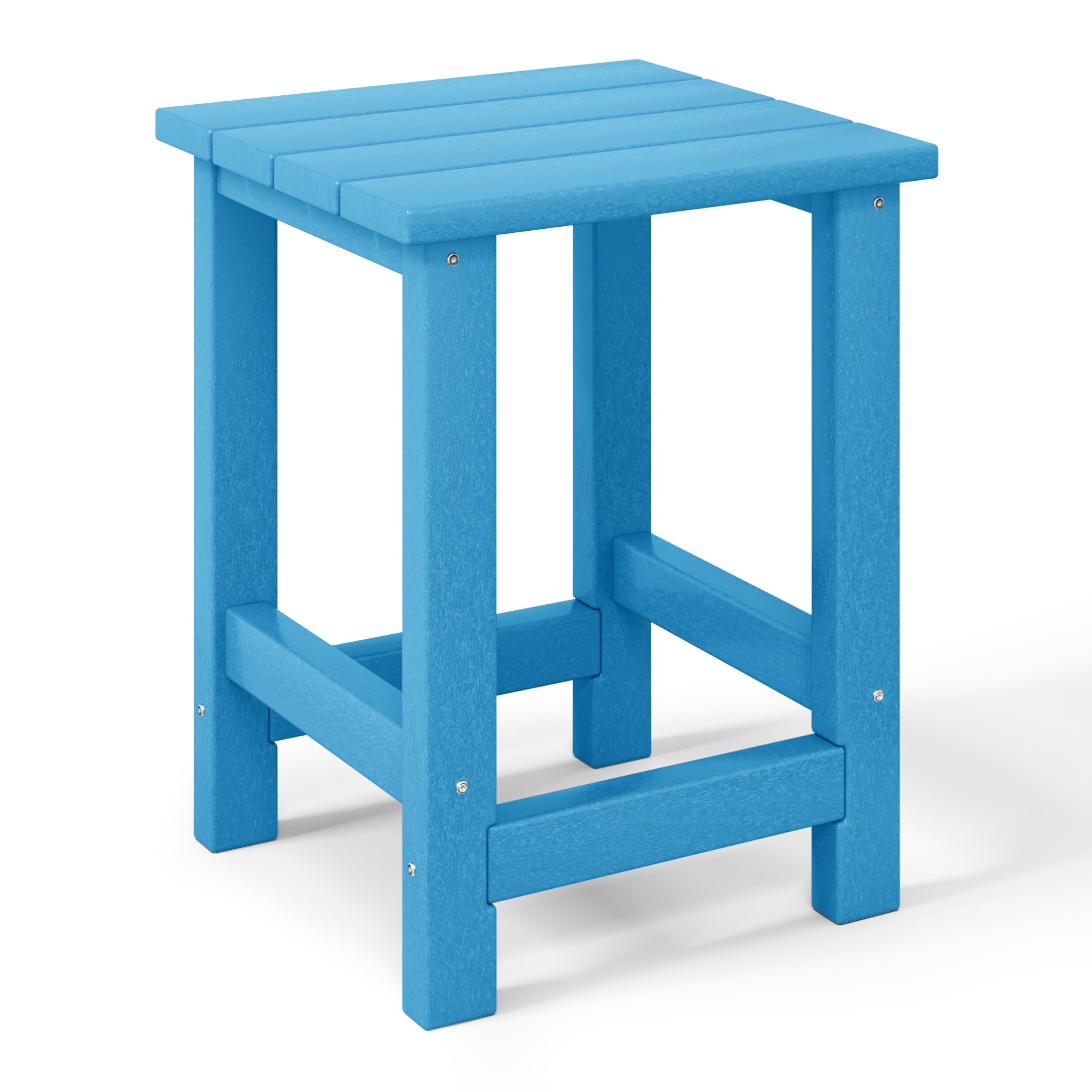 Tiny Terraces Kids' All-Weather Outdoor Side Table (12" Top) Pacific Blue Seahawk Designs Kids Patio Side Tables