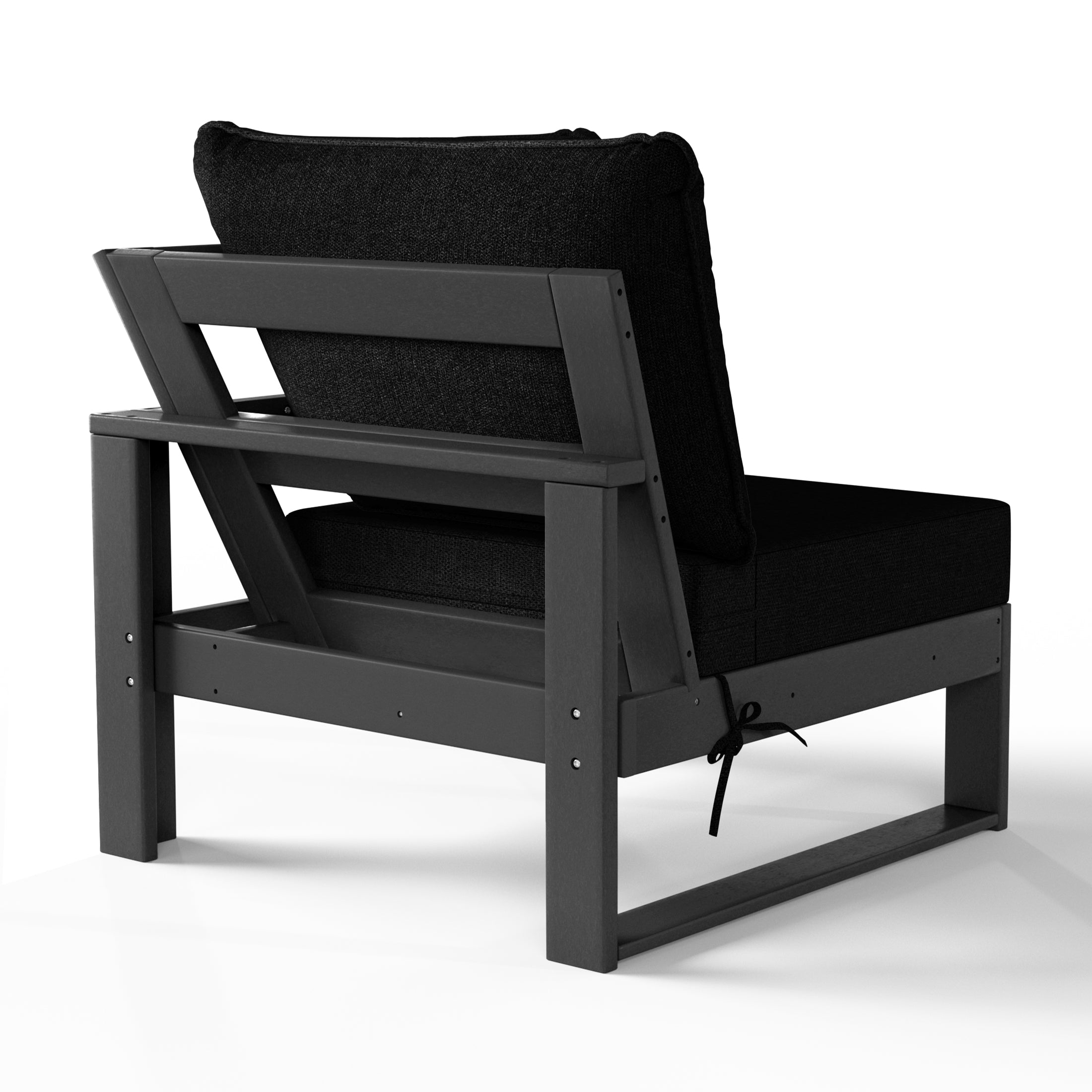 Signature All-Weather Outdoor Modular Patio Deep Seating Corner Chair (Corner Sectional Seat) Seahawk Designs Patio Chairs