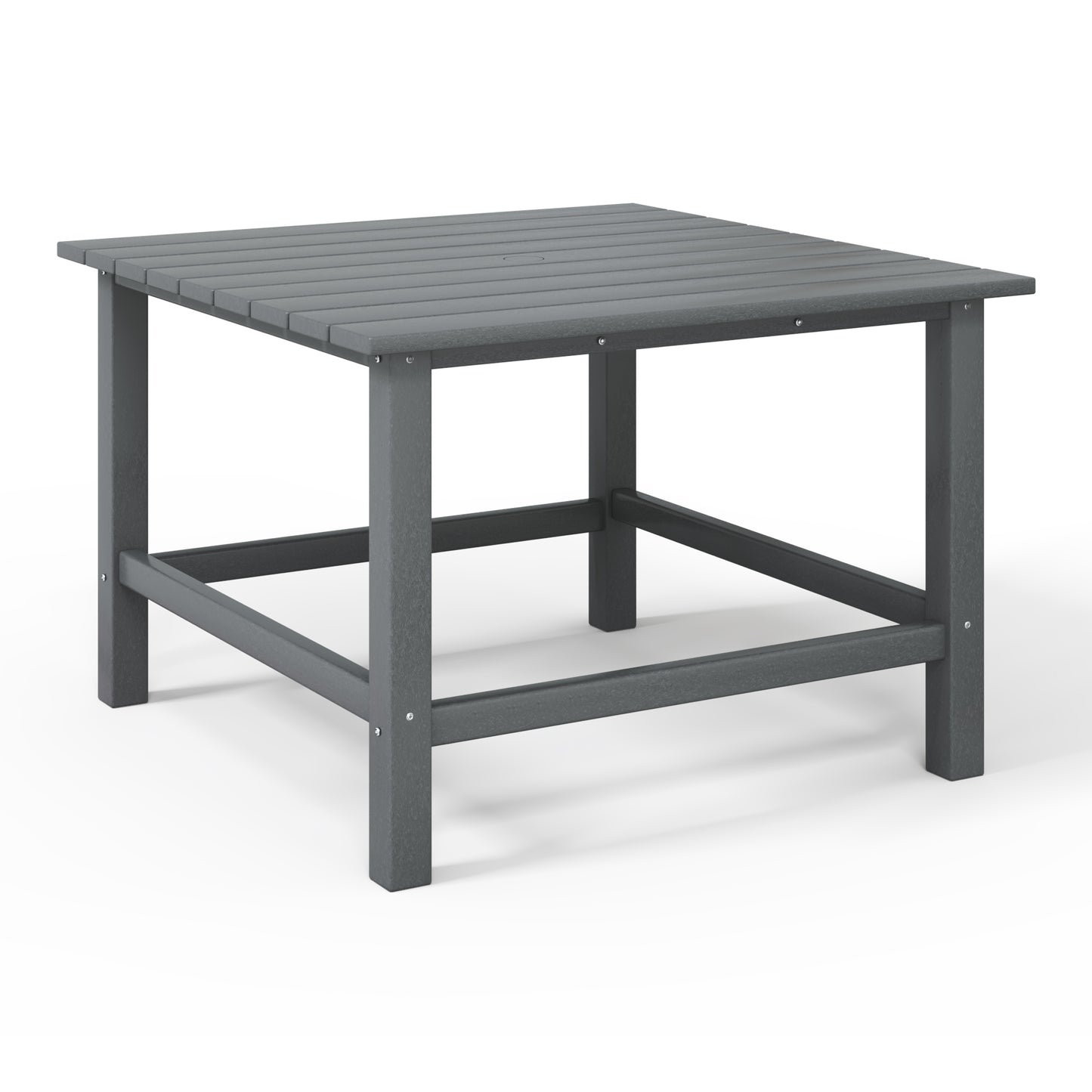 Tiny Terraces Kids' All-Weather Outdoor Square Dining Table (31" Top) Gray Seahawk Designs Kids Patio Dining Tables