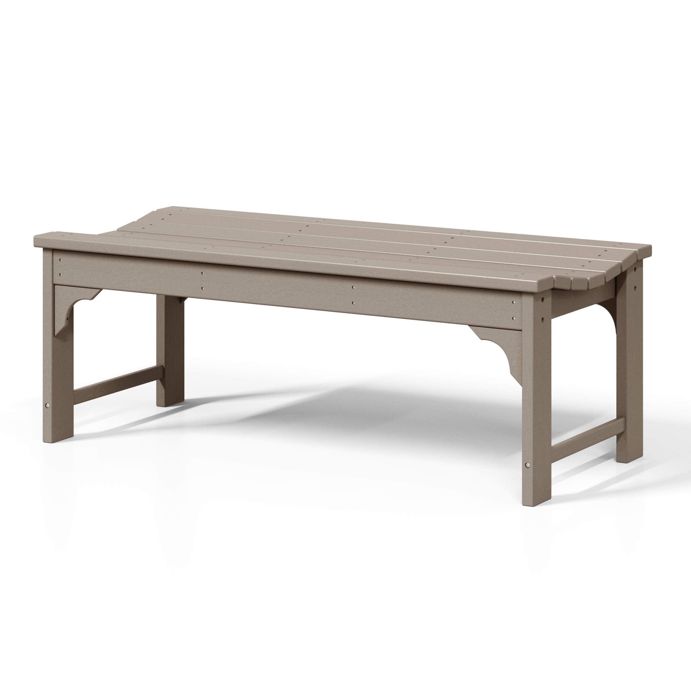 Concord All-Weather Outdoor Garden Backless Bench (46" Wide) Seahawk Designs Patio Benches