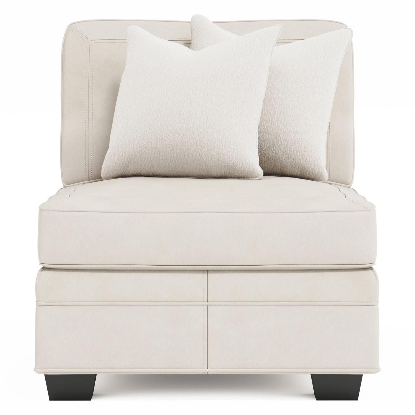 Grandview Leather Armless Chair