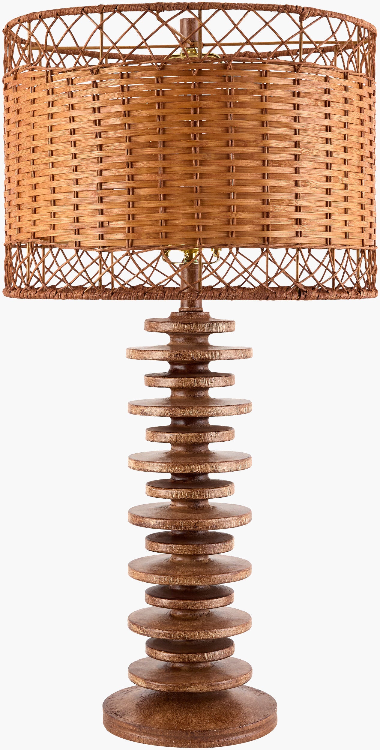 Ukwi Accent Table Lamp — Brown