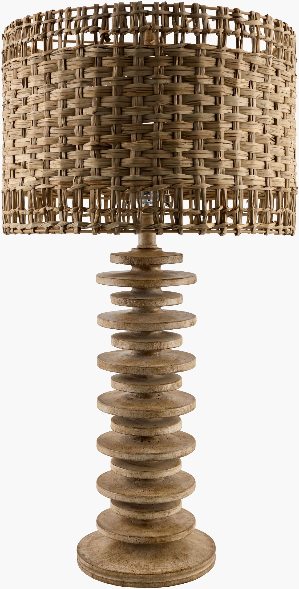 Ukwi Accent Table Lamp — Beige