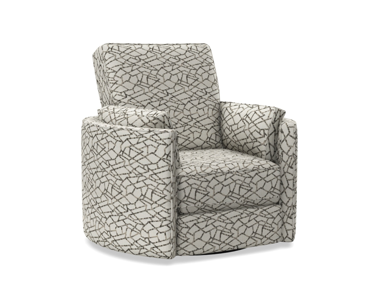 England Corey Motion Swivel Chair — Roomy Seat, Full Turn England Accent Chair