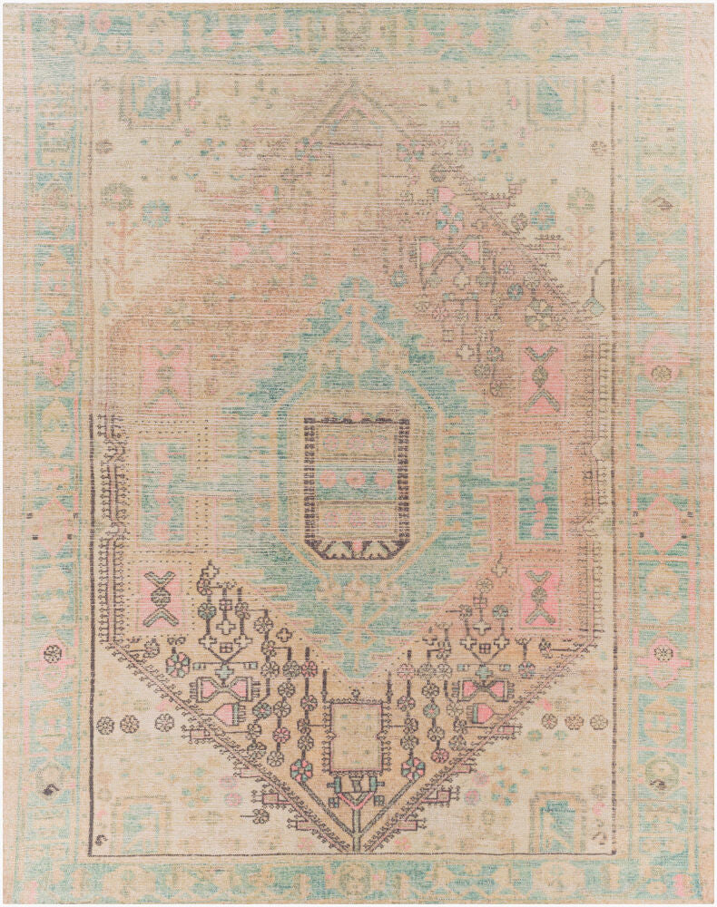 Unique Handmade Rug — Beige/Charcoal
